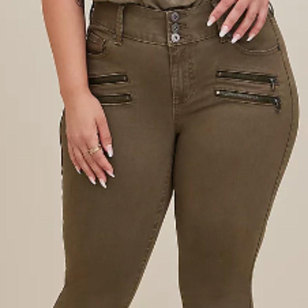 Torrid- Stretch Multi Zip Jegging - Picture 3 of 7